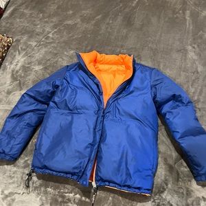 LLBean reversible down puffy coat
